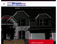 Tablet Screenshot of messerroofing.com